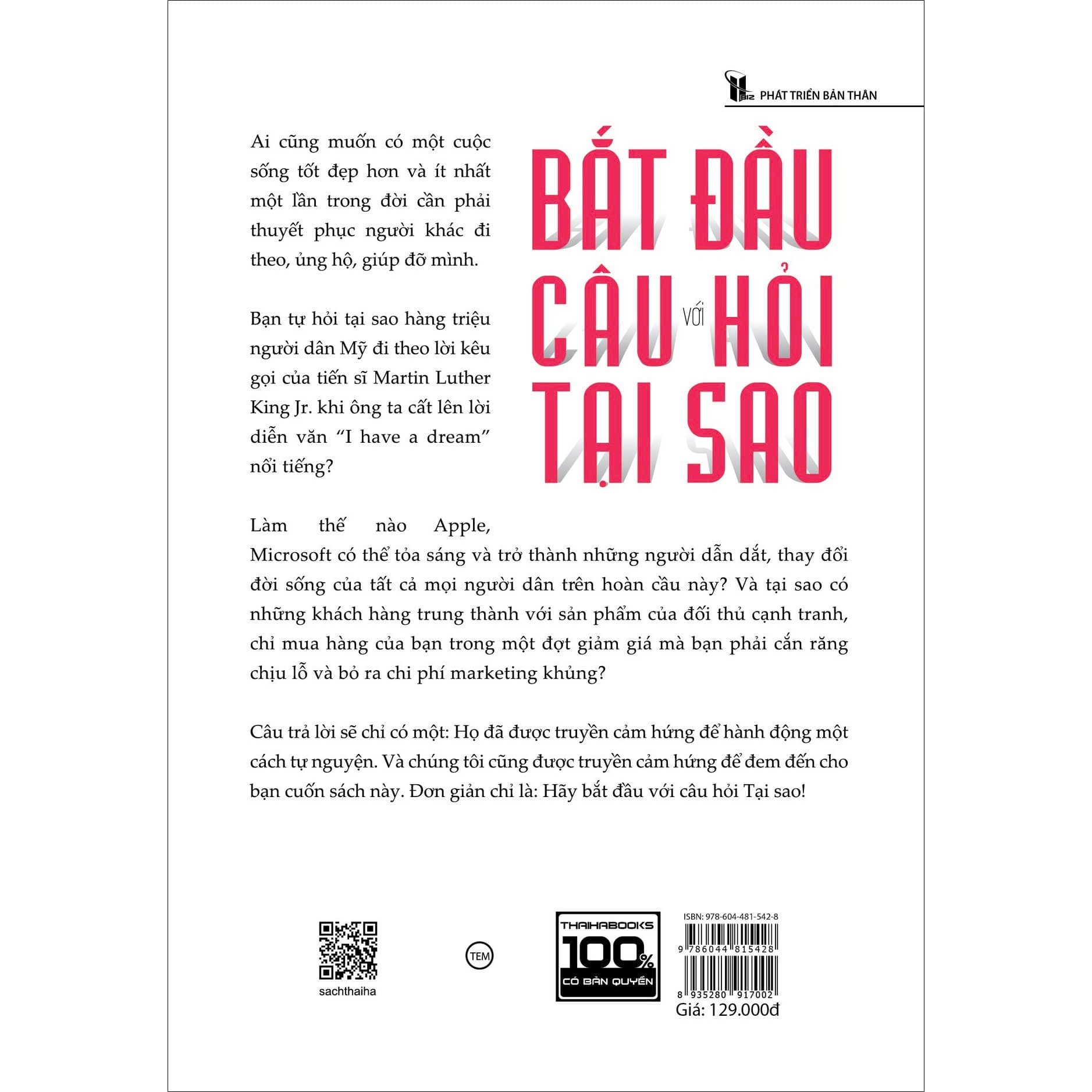 Sách Bắt Đầu Với Câu Hỏi Tại Sao - Nghệ Thuật Truyền Cảm Hứng Trong Kinh Doanh - ảnh 3