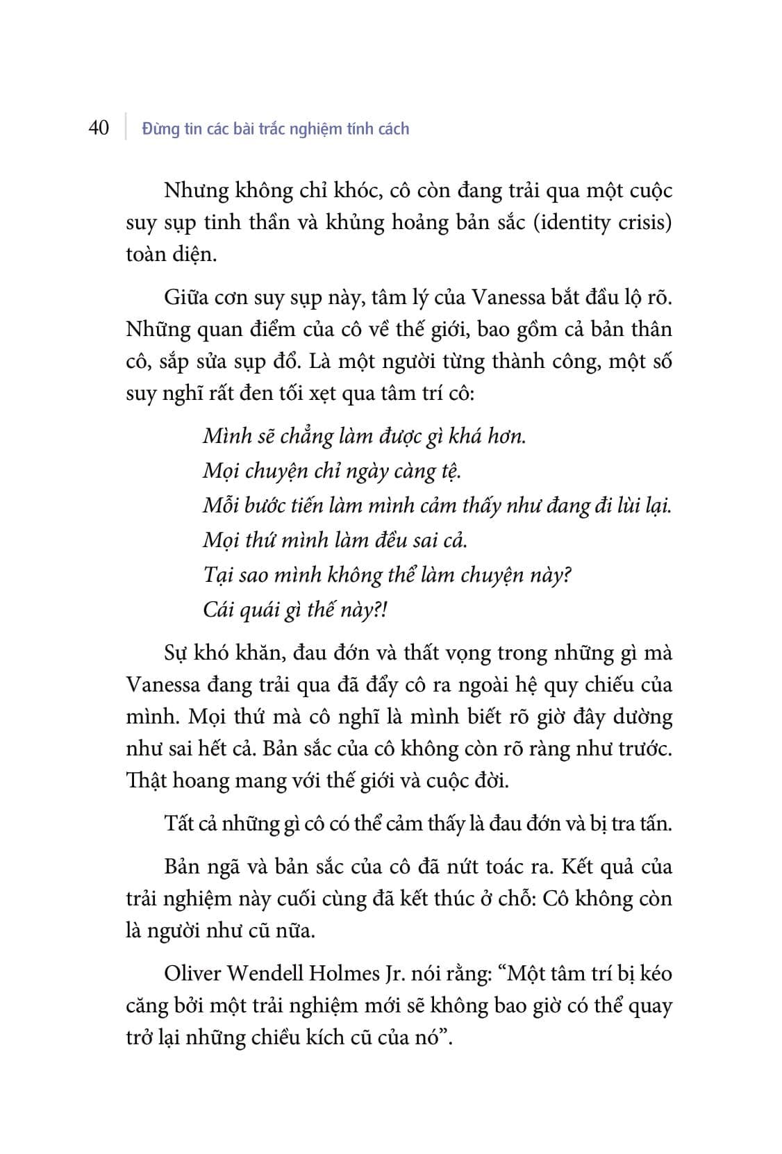 Sách Đừng Tin Các Bài Trắc Nghiệm Tính Cách (Phá Vỡ Giới Hạn Bản Thân Để Trở Thành Phiên Bản Tốt Nhất) - ảnh 5
