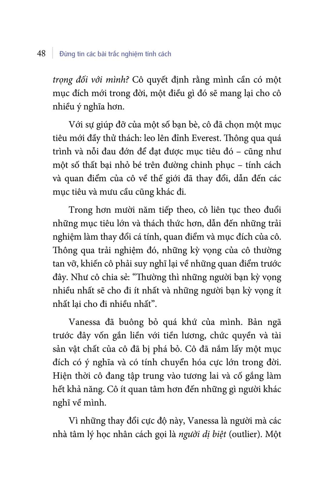 Sách Đừng Tin Các Bài Trắc Nghiệm Tính Cách (Phá Vỡ Giới Hạn Bản Thân Để Trở Thành Phiên Bản Tốt Nhất) - ảnh 9