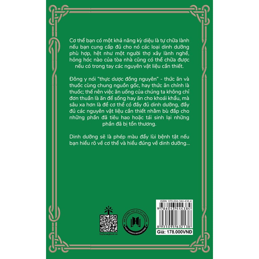 Sách Dinh Dưỡng Học Bị Thất Truyền - Dinh Dưỡng Đẩy Lùi Bệnh Tật - ảnh 3