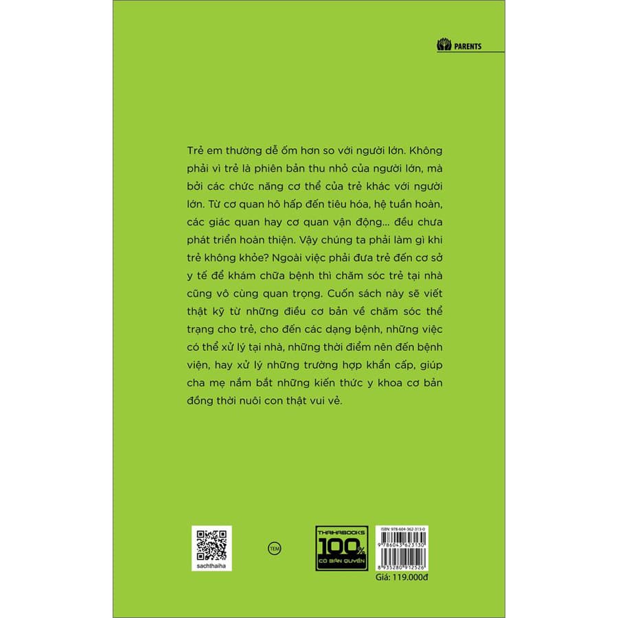 Sách Cẩm nang nhi khoa - Cách chăm sóc trẻ ốm tại nhà - ảnh 3
