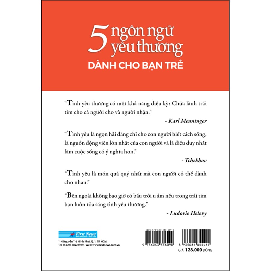 Sách 5 Ngôn Ngữ Yêu Thương - Dành Cho Bạn Trẻ - ảnh 3