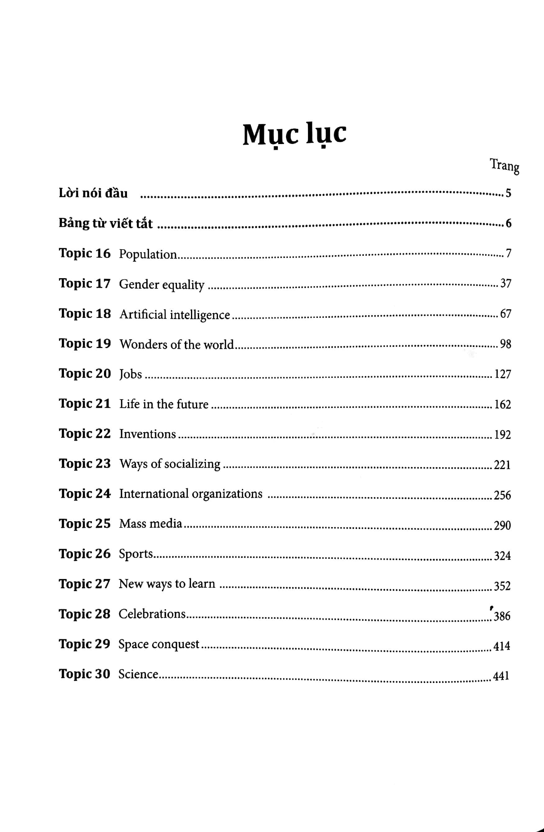 Sách 30 Chủ Đề Từ Vựng Tiếng Anh (Tập 2) - ảnh 7