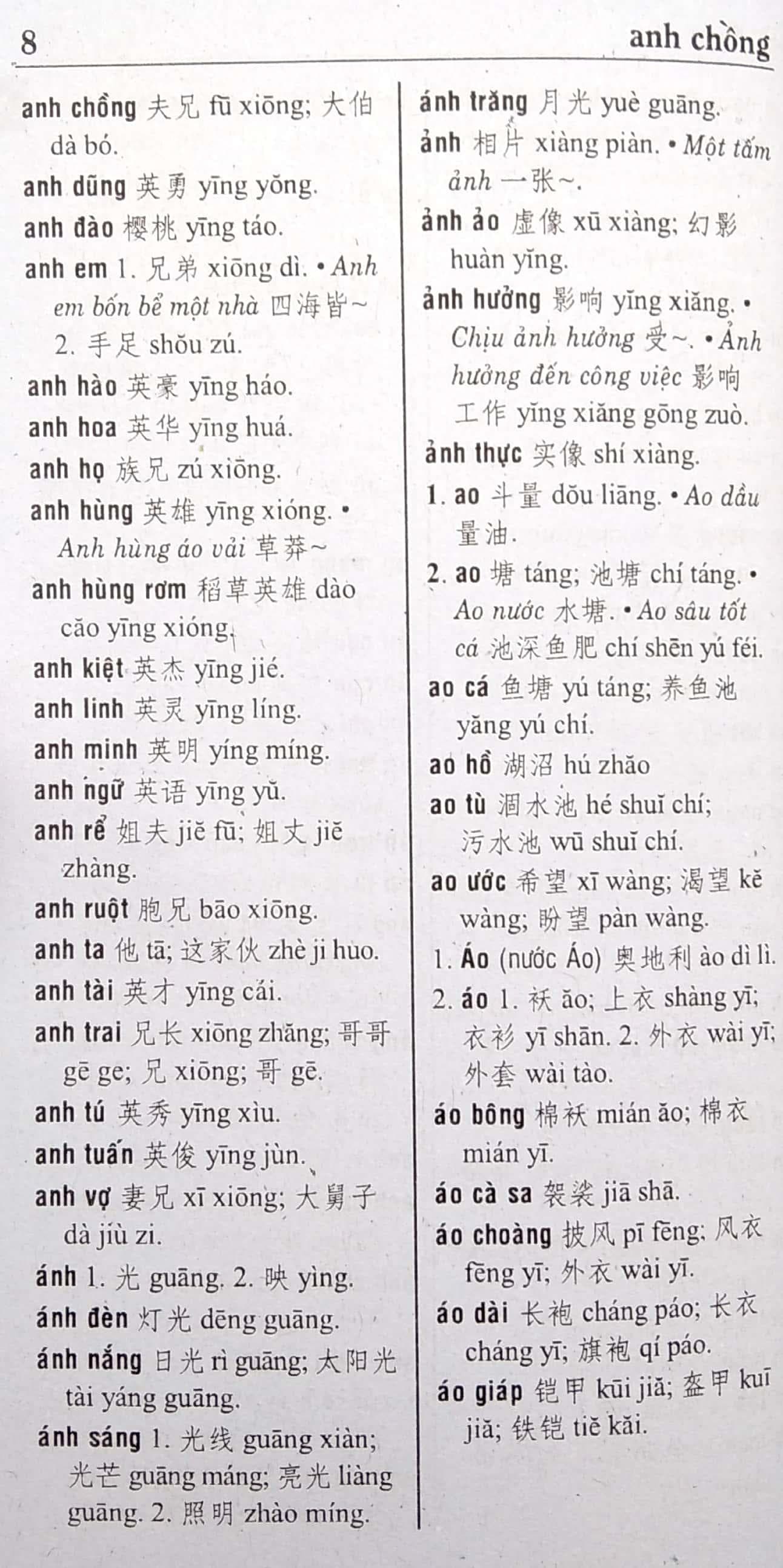 Từ Điển Việt - Hoa - ảnh 4
