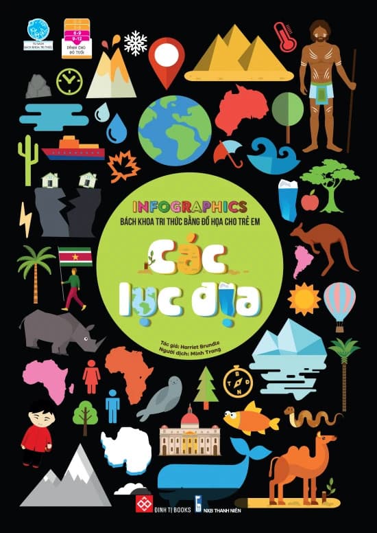 Infographics Bách Khoa Tri Thức Bằng Đồ Họa Cho Trẻ Em - Các Lục Địa - Harriet Brundle