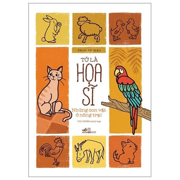 Sách Tô Màu - Tớ Là Họa Sĩ - Những Con Vật Ở Nông Trại - Nhã Nam