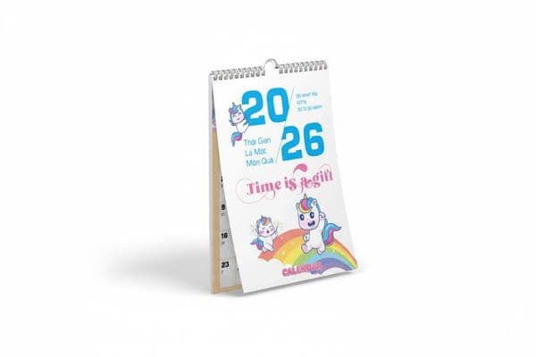 Lịch Treo Tường 2026 - Thời Gian Là Một Món Quà - ABBOOKS