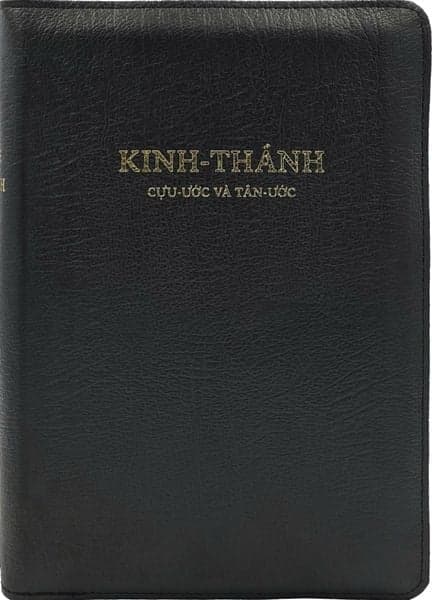 Kinh Thánh - Cựu Ước Và Tân Ước - Bìa Da - Màu Đen Có Khóa Kéo - Tôn Giáo