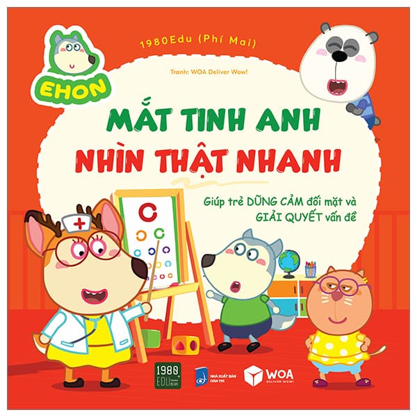 Sách Ehon Wolfoo - Mắt Tinh Anh, Nhìn Thật Nhanh - Phí Mai