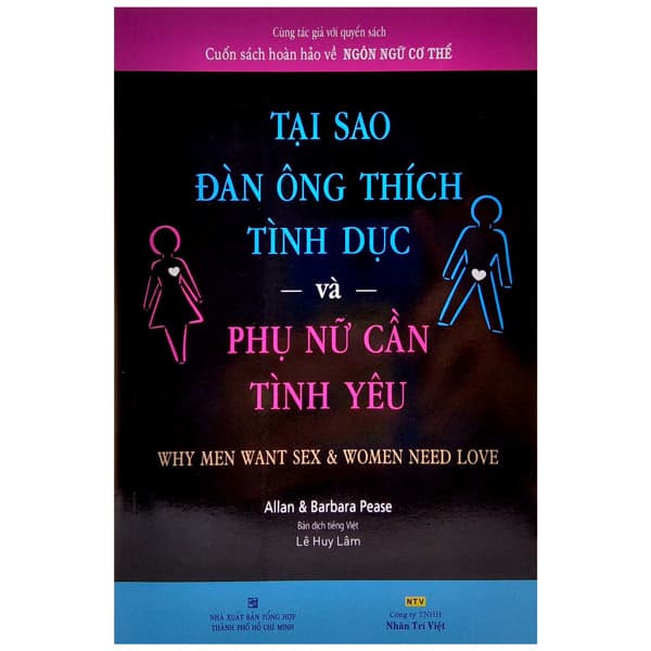 Sách Tại Sao Đàn Ông Thích Tình Dục Và Phụ Nữ Cần Tình Yêu - Barbara Pease