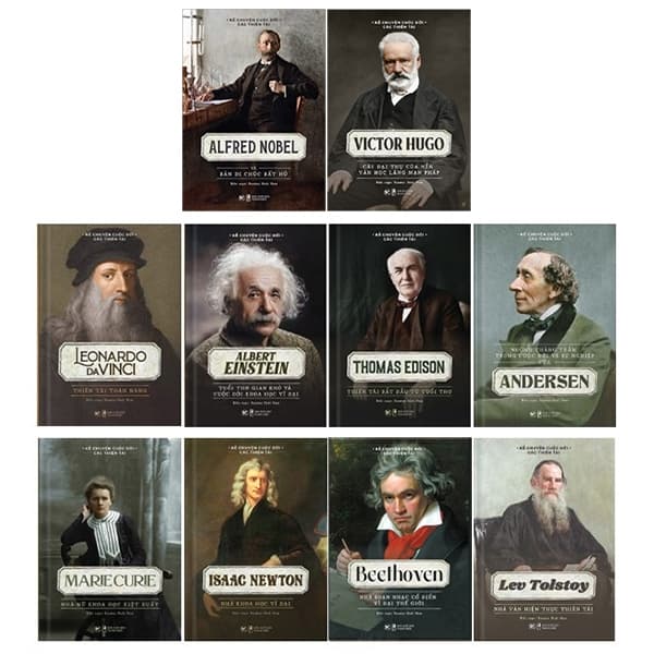 Sách Bộ Sách Kể Chuyện Cuộc Đời Các Thiên Tài (Bộ 10 Cuốn) - Rasmus Hoài Nam