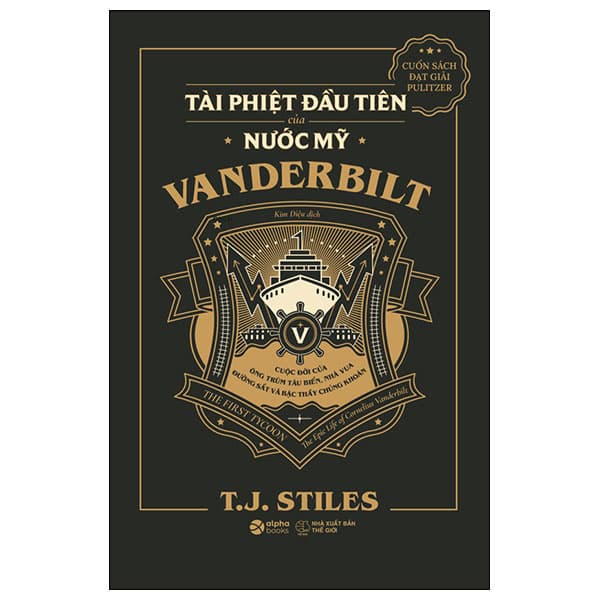 Sách The First Tycoon - Tài Phiệt Đầu Tiên Của Nước Mỹ Vanderbilt - Bìa - The First Wild Boar 02 Studio