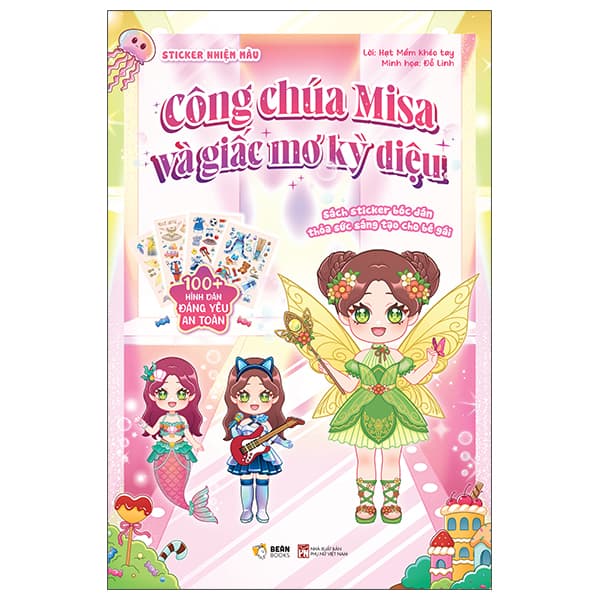 Sách Sticker Nhiệm Màu - Công Chúa Misa Và Giấc Mơ Kỳ Diệu - Sticker Nhiệm Màu
