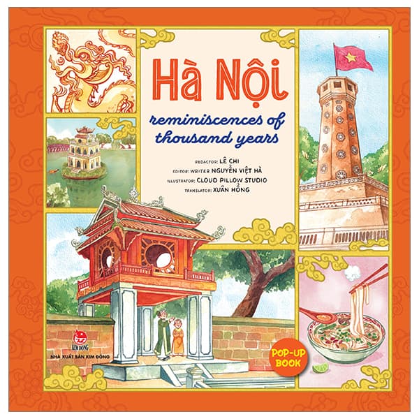 Sách Hà Nội - Reminiscences Of Thousand Years - Sách Pop-Up (Tái Bản 2024) - Lê Chi