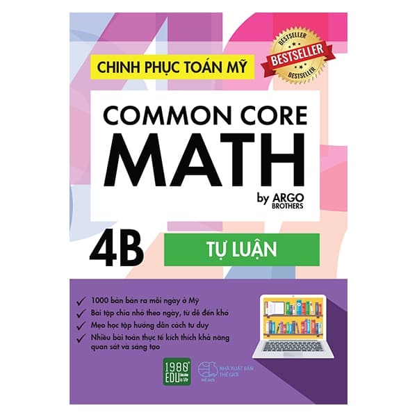 Sách Chinh Phục Toán Mỹ - Common Core Math (Tập 4B) - Argo Brothers