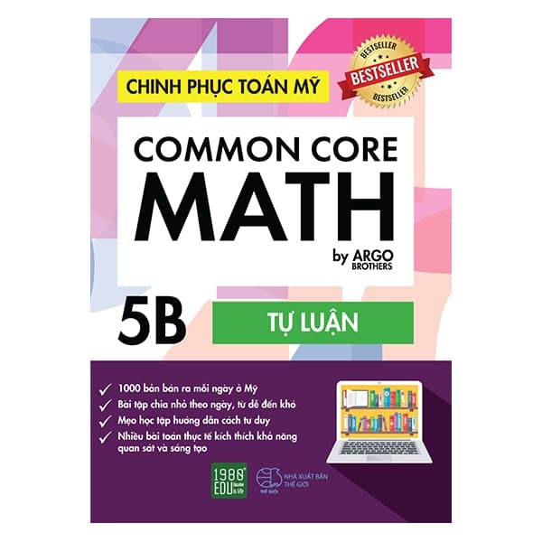 Sách Chinh Phục Toán Mỹ - Common Core Math (Tập 5B) - Argo Brothers