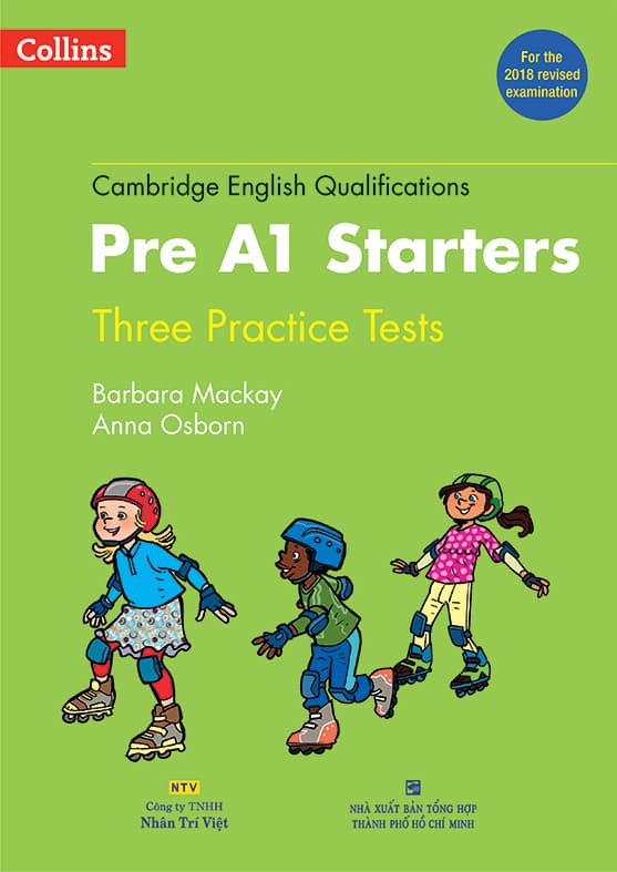 Sách Cambridge English Qualifications - Pre A1 Starters (Three Practice Test) (2018) - Collins