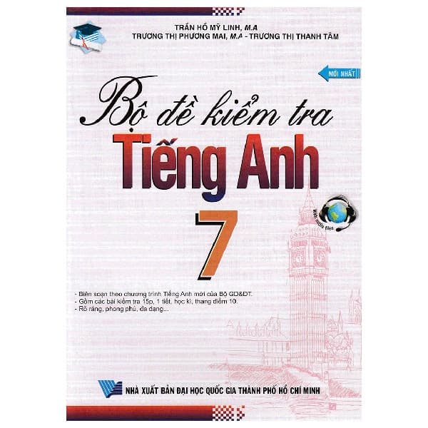Sách Bộ Đề Kiểm Tra Tiếng Anh 7 - Mai Thị Phương