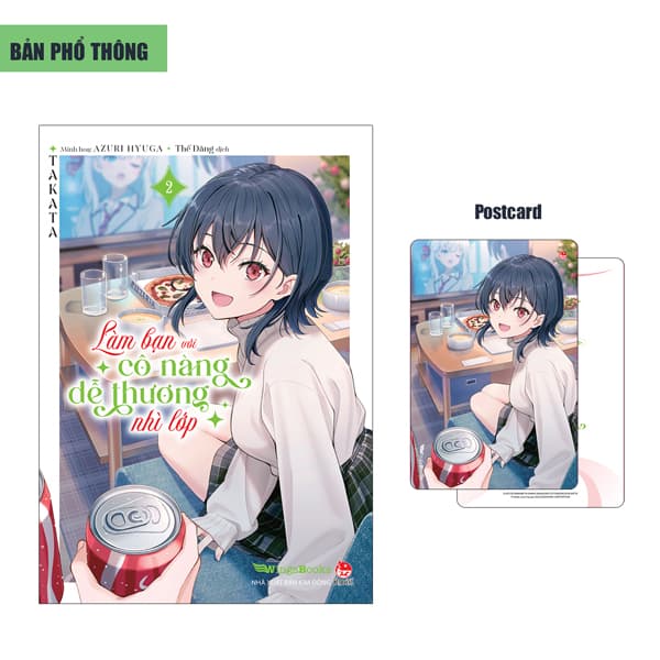 Sách Làm Bạn Với Cô Nàng Dễ Thương Nhì Lớp - Tập 2 - Tặng Kèm Postc - Takata