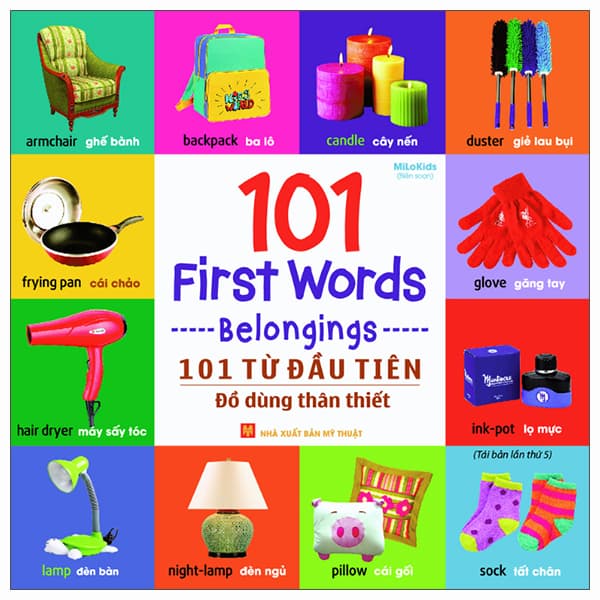 Sách 101 First Words - Belongings - 101 Từ Đầu Tiên - Đồ Dùng Thân Thiết - Milokids
