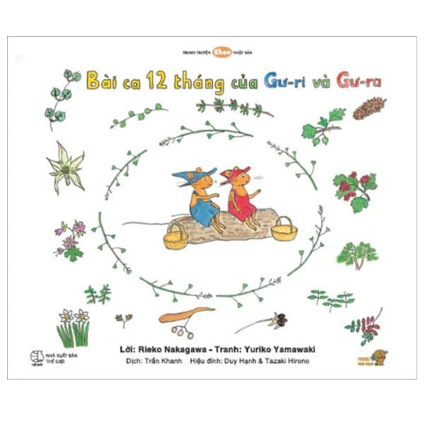 Sách Ehon - Mọt Sách Mogu - Bài Ca 12 Tháng Của Gư-Ri Và Gư-Ra - Rieko Hinata