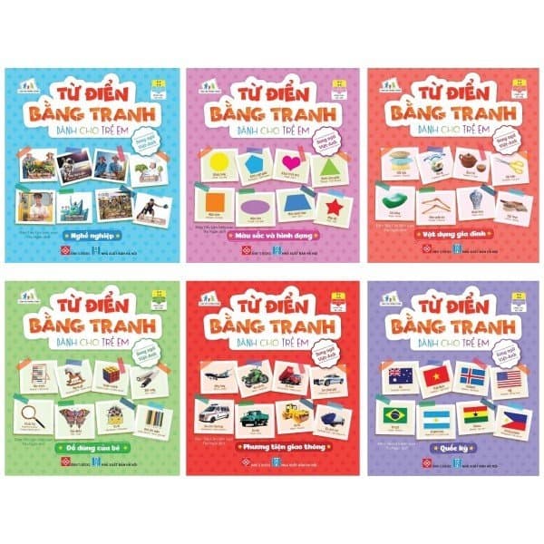 Sách Bộ Từ Điển Bằng Tranh Dành Cho Trẻ Em 2 (Bộ 6 Cuốn) - Đàm Tiểu Lâm