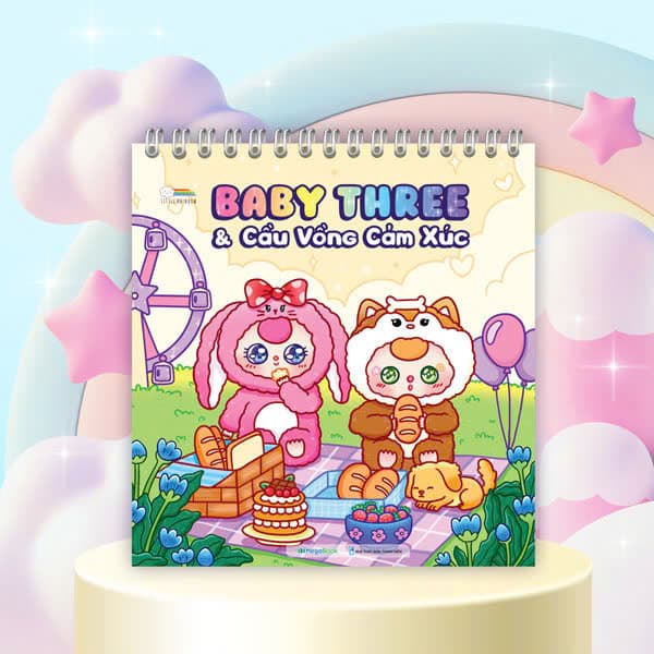 Sách Tô Màu BabyThree Và Cầu Vồng Cảm Xúc - Little Rainbow