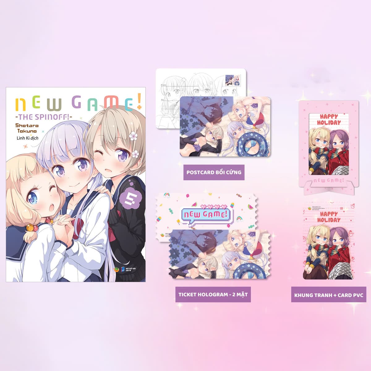 Truyện Tranh New Game - Tập 5 - Bản Đặc Biệt - Tặng Kèm Postcard + Ticket - Shotaro Tokuno