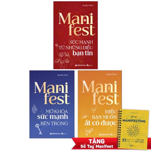Sách Combo Sách Manifesting (Bộ 3 Cuốn) - Tặng Kèm Sổ Tay Manifesting - Ap-Ra-Ham
