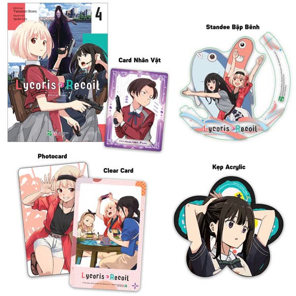 Truyện Tranh Lycoris Recoil - Tập 4 - Bản Sưu Tầm - Tặng Kèm Card Nhân V� - Spider Lily