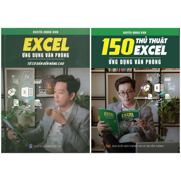 Sách Combo Sách Excel Ứng Dụng Văn Phòng + 150 Thủ Thuật Excel (Bộ 2 Cu� - Nguyễn Quang Vinh