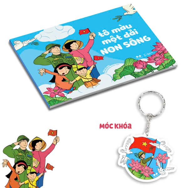 Sách Tô Màu Một Dải Non Sông - Tặng Kèm Móc Khóa - Cheesemey