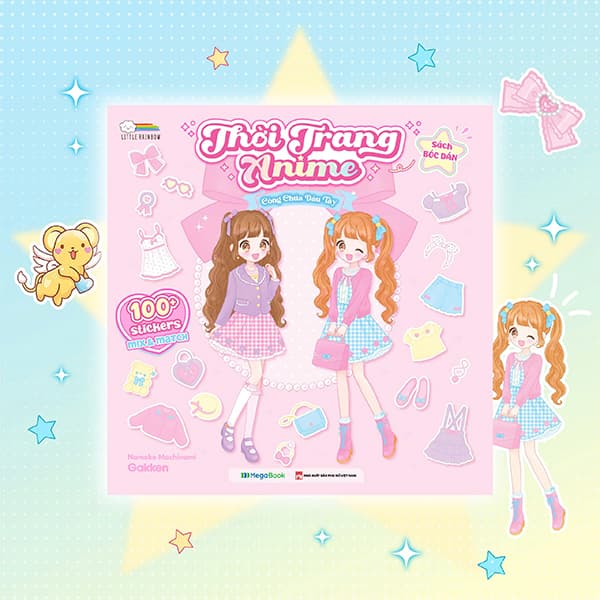 Sách Sách Bóc Dán - Thời Trang Anime - Công Chúa Dâu Tây - Little Rainbow