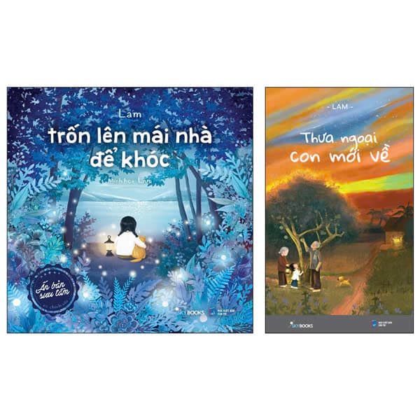 Combo TruyệnCombo Sách Thưa Ngoại Con Mới Về + Trốn Lên Mái Nhà Để Kh - Lam