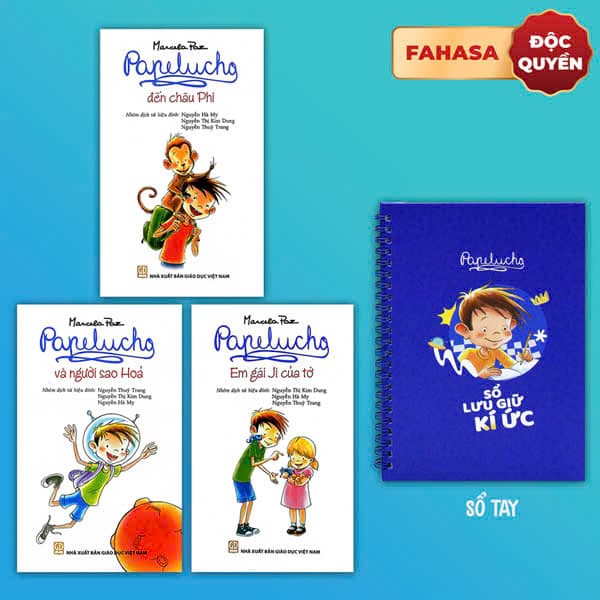 Sách Bộ Sách Papelucho 3 - Em Gái Ji Của Tớ + Đến Châu Phi + Và Người - Marcela Paz