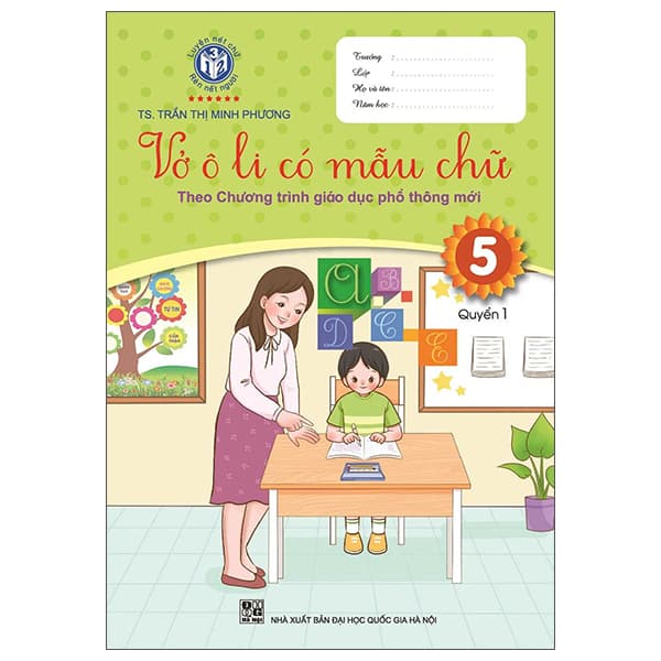 Sách Vở Ô Li Có Mẫu Chữ 5 - Quyển 1 (Tái Bản 2025) - Minh Quốc
