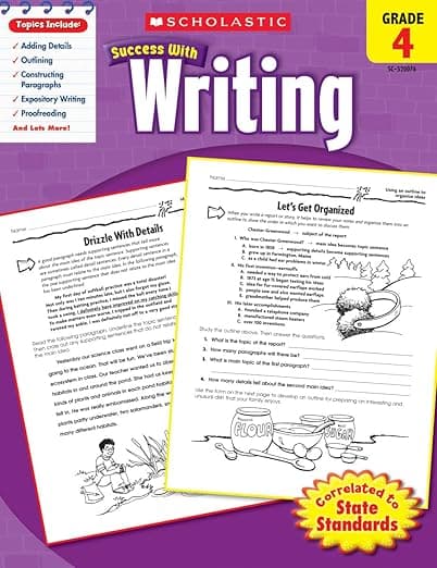 Scholastic Success With Writing: Grade 4 Workbook - Scholastic