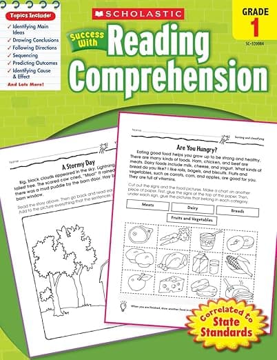 Scholastic Success With Reading Comprehension: Grade 1 Workbook - Scholastic