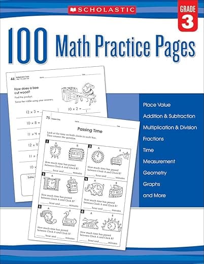 100 Math Practice Pages: Grade 3 - Scholastic