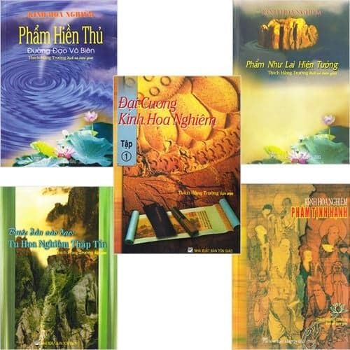 Kho sách cũ - Bộ 5 Cuốn Đại Cương Kinh Hoa Nghiêm