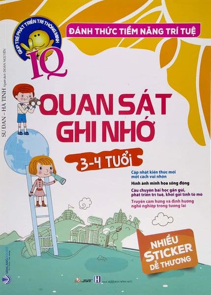 Đánh Thức Tiềm Năng Trí Tuệ - Quan Sát Ghi Nhớ (3-4 Tuổi) - Tri Thức
