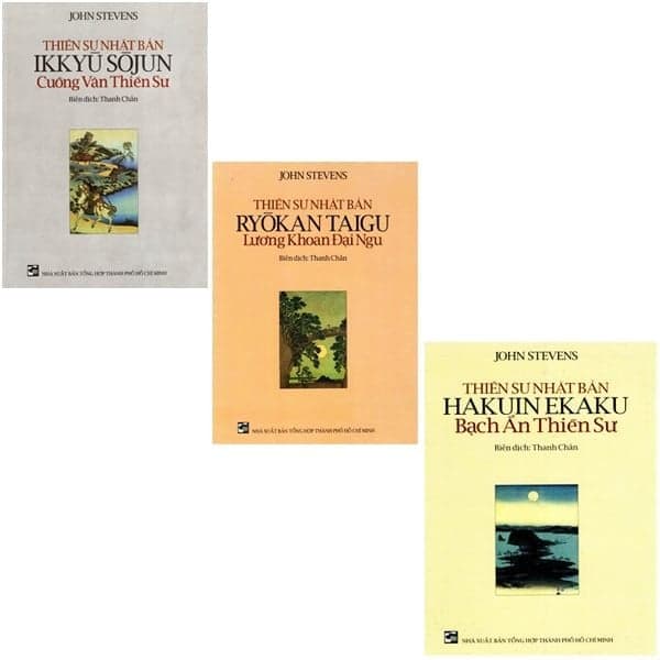 -Bộ 3 Cuốn Sách Thiền Sư Nhật Bản: Bạch Ẩn Thiền Sư + Cuồng Vân Thiền Sư + Lương Khoan Đại Ngu
