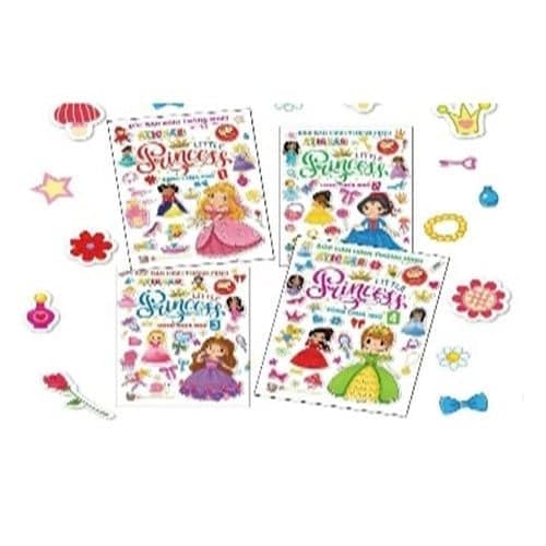 Combo 4 quyển - Bóc dán hình thông minh: Little Princess - Công chúa nhỏ