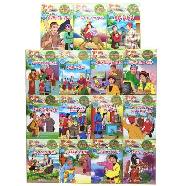 Combo 15 quyển - Truyện cổ tích Việt Nam: Mỵ Châu Trọng Thuỷ + Hòn Vọng Phu + Đồng Tiền Vạn Lịch + Gái Ngoan dạy chồng Quan Âm Thị Kính + - Gã