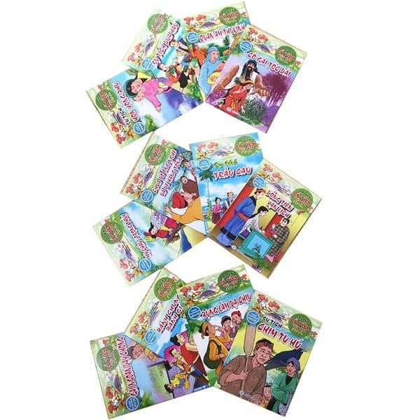 Combo 12 quyển - Truyện cổ tích Việt Nam: Truyện cổ tích Việt Nam: Mỵ Châu Trọng Thuỷ + Hòn Vọng Phu + Đồng Tiền Vạn Lịch + Gái Ngoan dạy chồng Quan Âm Thị Kính + Bunhj làm dạ chịu + Bánh chưng bánh dày + Sự tích chim Tu Hú + Sự tích Trầu Cau + Chưa đổ .. - Chinh Ba