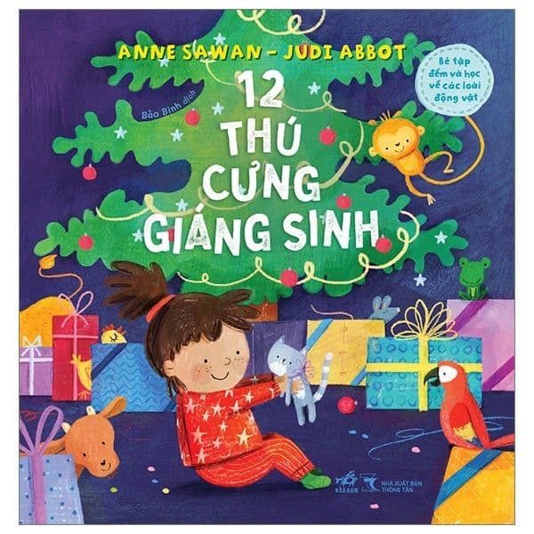 Bé Tập Đếm Và Học Về Các Loài Động Vật - 12 Thú Cưng Giáng Sinh - Nhã Nam