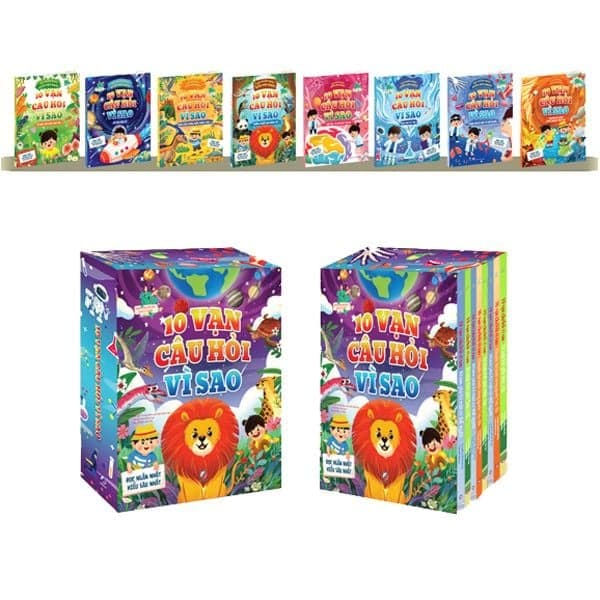 Combo-10 vạn câu hỏi vì sao 8T kèm hộp - Trung tâm xuất bản biên tập 10 vạn câu hỏi vì sao