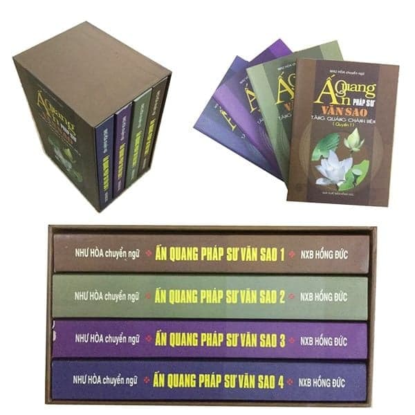 Bộ 4 quyển Ấn Quang Pháp Sư Văn Sao - Tăng Quảng Chánh Biên - Chà