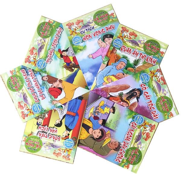 Combo 7 quyển - Combo 5 quyển - Truyện cổ tích Việt Nam: Mỵ Châu Trọng Thuỷ + Hòn Vọng Phu + Đồng Tiền Vạn Lịch + Gái Ngoan dạy chồng Quan Âm Thị Kính ++ - Gã