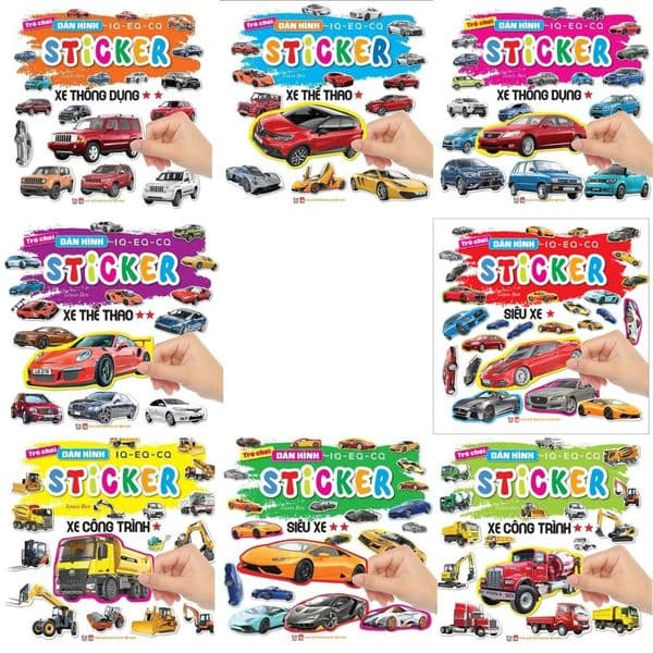 Combo Trò Chơi Dán Hình IQ - EQ -CQ Sticker